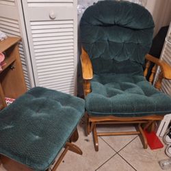 Gliding Chair And Footrest Good Condition