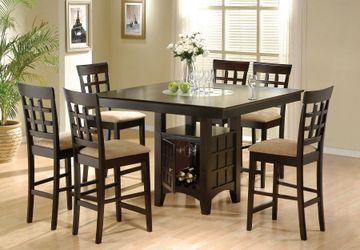 NEW 7 PC Counter Height Table Chairs Dining Room $10 DOWN