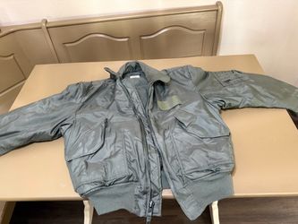Military Style Olive Green Flight Jacket