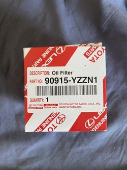 Toyota oil filter with gasket