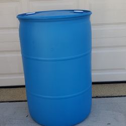 Barrel- Plastic, Good For Rain Water Collecting And Other Projects - Very Clean 