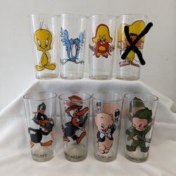 7 Vintage 1973 Warner Bros Inc Pepsi Collectors Glasses $20 EACH