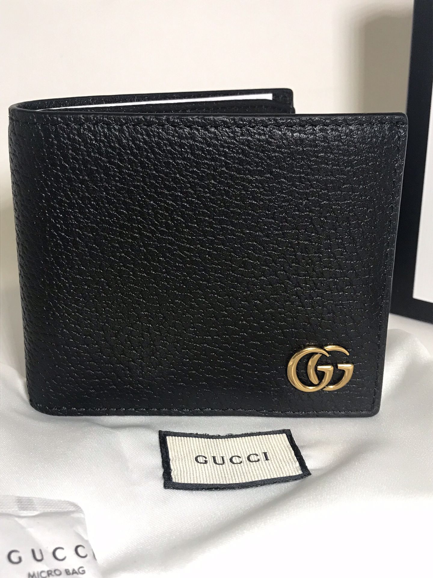 Gucci Black GG Marymount Wallet