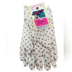 Vintage Red Apple Gloves Indy Girl Garden Gloves Rozbud #5099