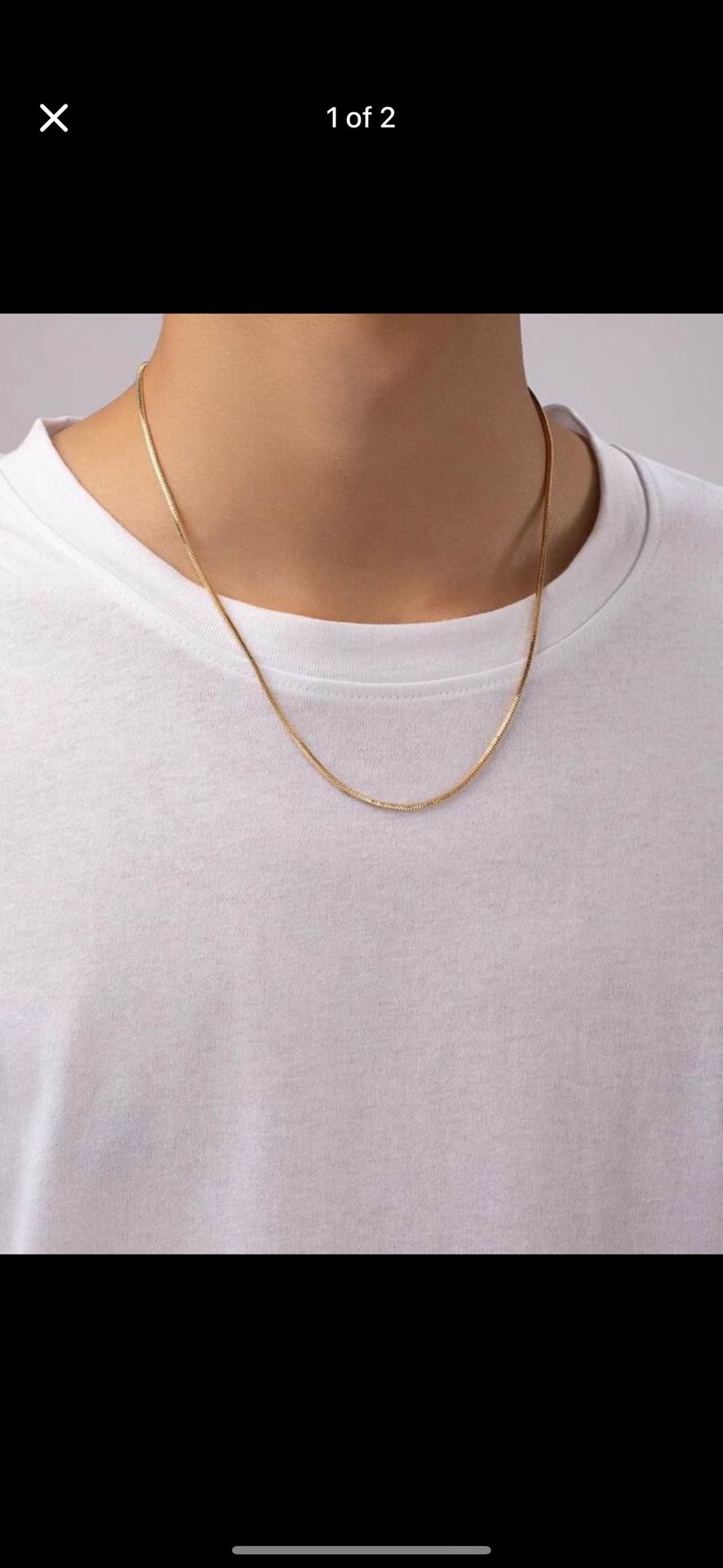 14k Gold Filled Chain 1mm 21” Necklace New