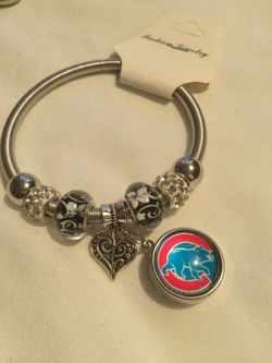 Chicago Cubs Charm Bracelet