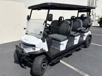 6-SEATS FORWARD! Denago Rover XXL Street Legal Lithium LSV Golf Cart