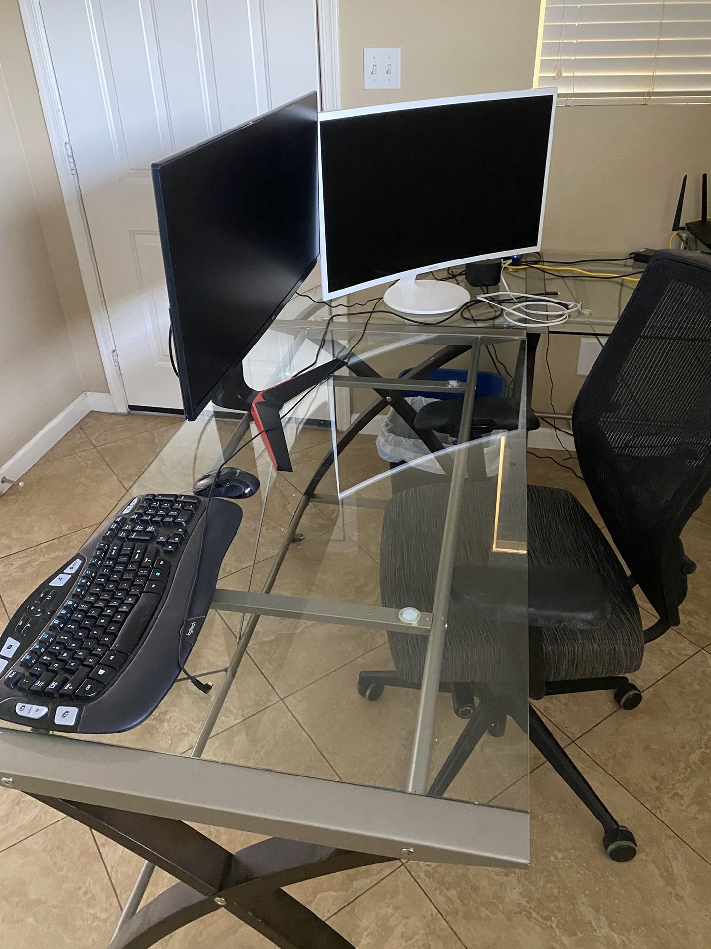 Glass Computer/Office Desk