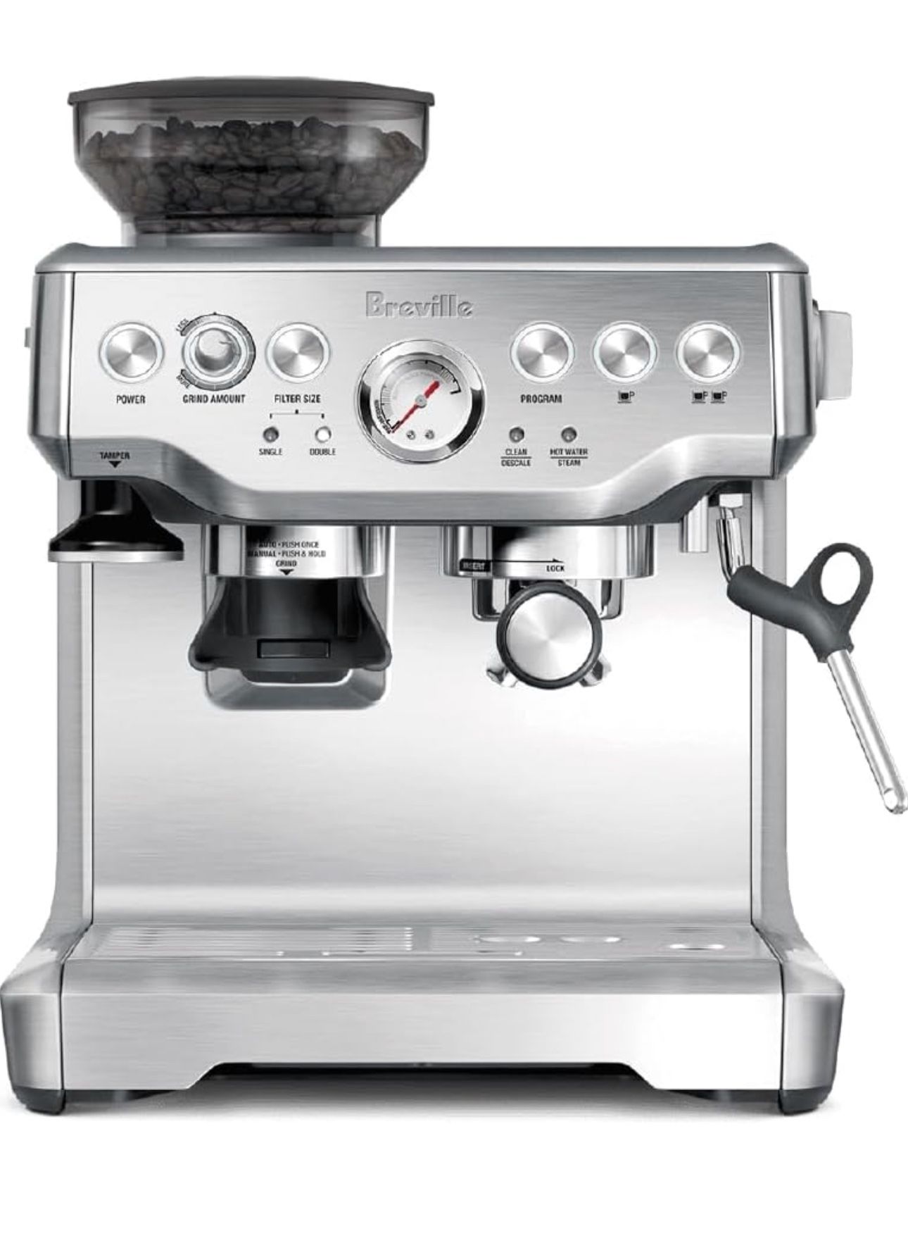 Breville RM-BES870XL Barista Express Espresso Machine, Stainless Stee