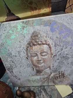 30 By 30 Canvas Buddah Wall Decor 