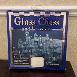 Glass Chess & Checkers Set – Great Condition!