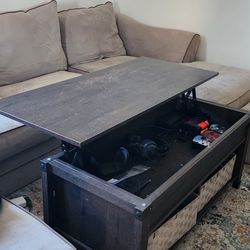 lift coffee table with storage