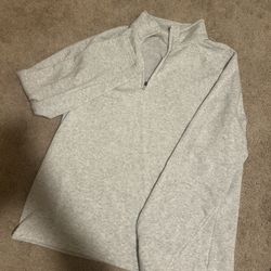 Gray Quarter Zip Sweatshirt