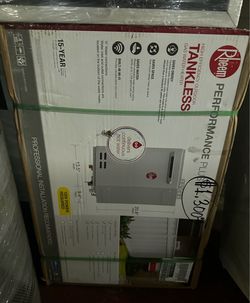 New tankless water heater