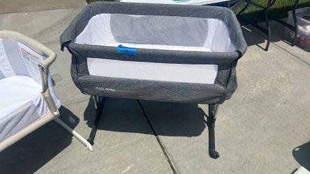 Gray bassinet