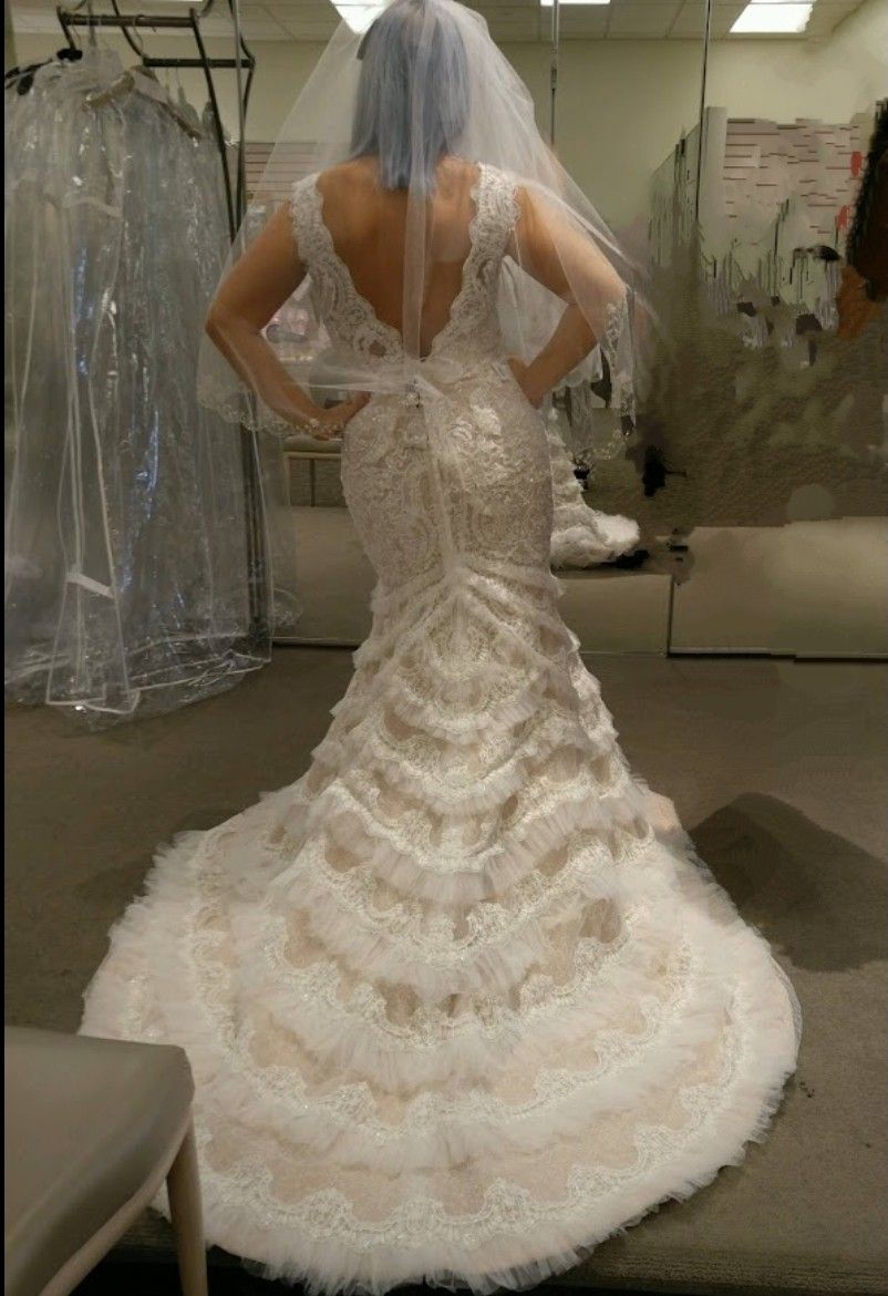 Beaded Lace Galina Dress