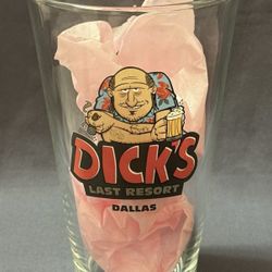 Dicks Last Resort Pint Glass Dallas Beer Glass