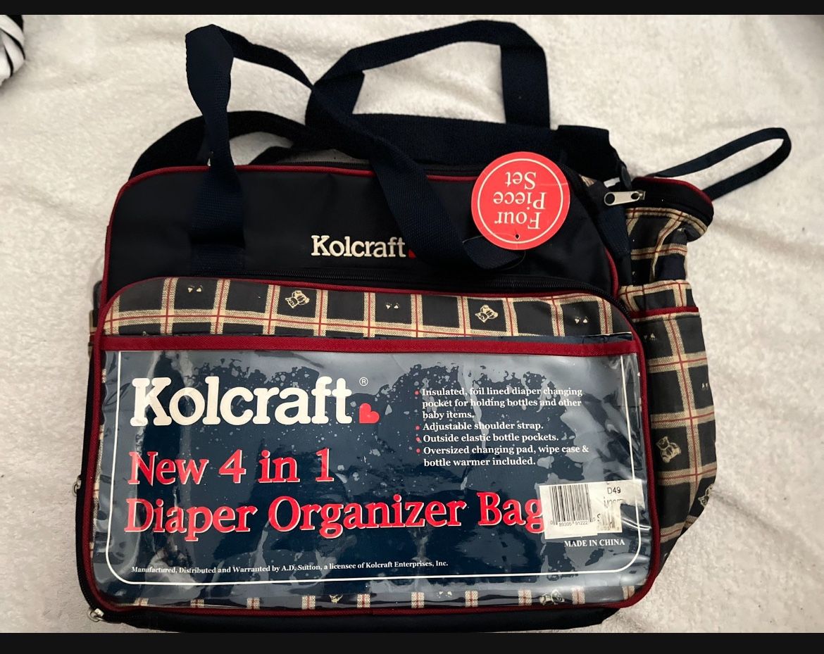 Diaper Bag Kolcraft 4 In 1 Organizer New 