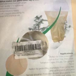 MIXC  4 Packs 2 Size Plant Covers Freeze Protection Winter Plant Cover Cold Weather Tree Frost Cloth Warm Blanket Shrub Covers For Outdoor Plant 