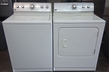 Maytag Super Capacity top loading washer and dryer