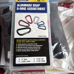 So Assorted Aluminum Snap DRing- Sold By Case Or You Can Buy Them Individually