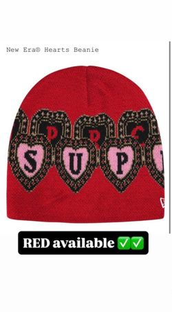 Supreme FW26’ week 9 New Era Hearts Beanie Red