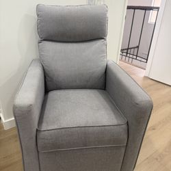 Grey rocking chair