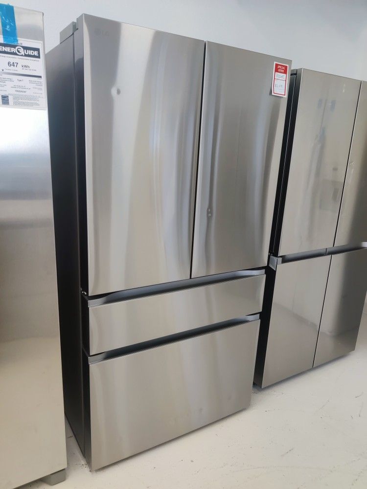 New - Standard-Depth MAX 29.6 Cu. Ft. 4-Door French Door Smart Refrigerator with Full-Convert Dra