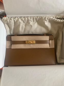 Mini Kelly Pochette Swift Beige 18cm