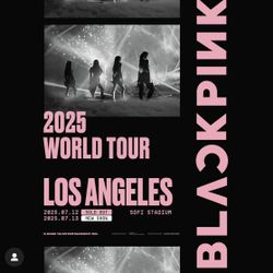 Blackpink Concert Tickets 7/13 