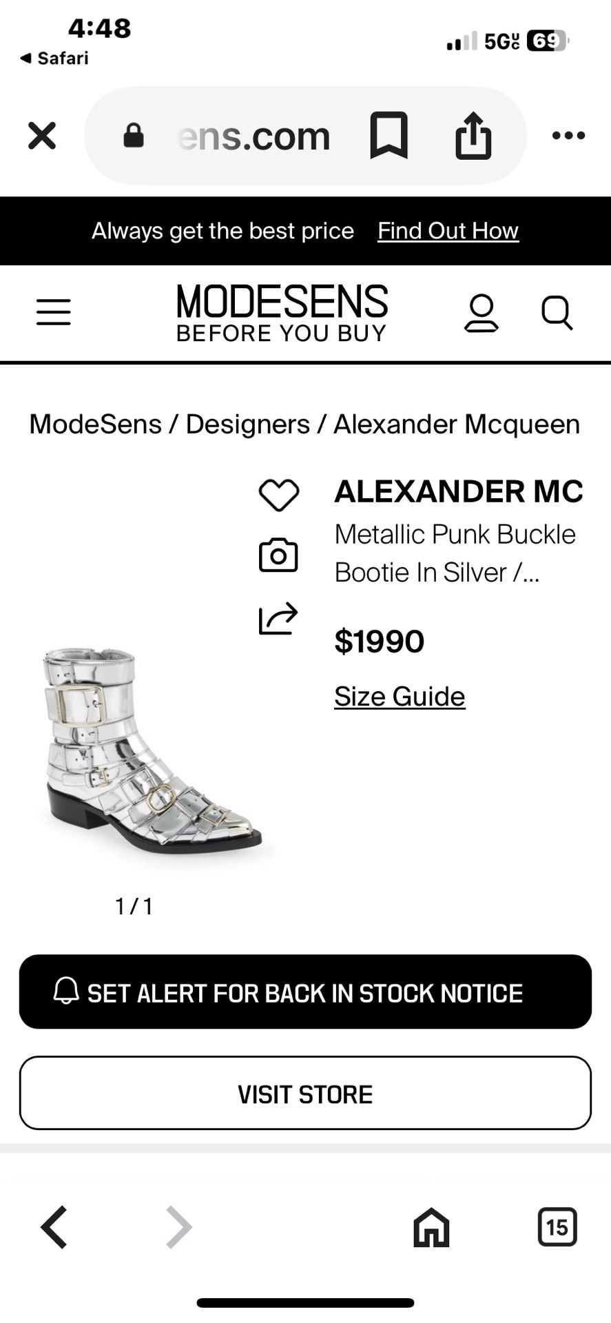 ALEXANDER MCQUEEN BUCKLE BOOTS