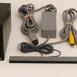 Nintendo Wii (Black) – Tested – Console Only + Cables