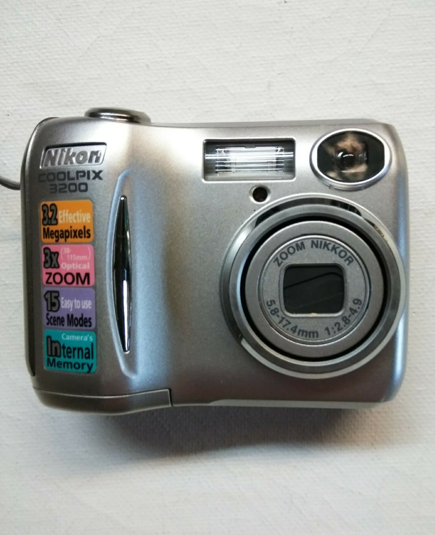 Digital Camera - Nikon Coolpix 3200 with Owner's Manual & All Accessories