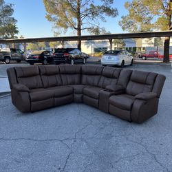 🤎 Ashley “Trail Boys” 2-Piece Reclining Sectional 🤎 ($10 Delivery )