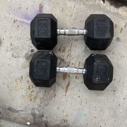 50 Lb Dumbbells 