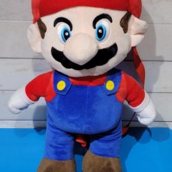 Super Mario Bros. Unisex 12.5" Plush Backpacks 
$12 each (Two Available in Dark Blue and Two Available in Light Blue)