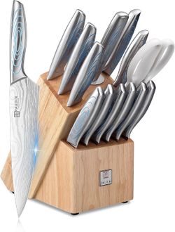 Brand NEW! PAUDIN Knife Set, 14 Piece Knife Block Set