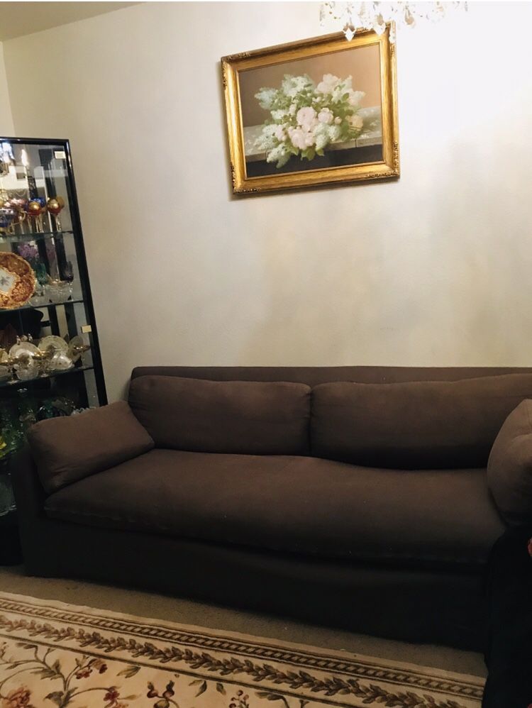 Restoration Hardware Slipcovered Sofa Couch