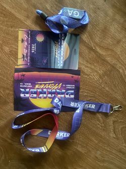 Darker waves wristband & lanyard