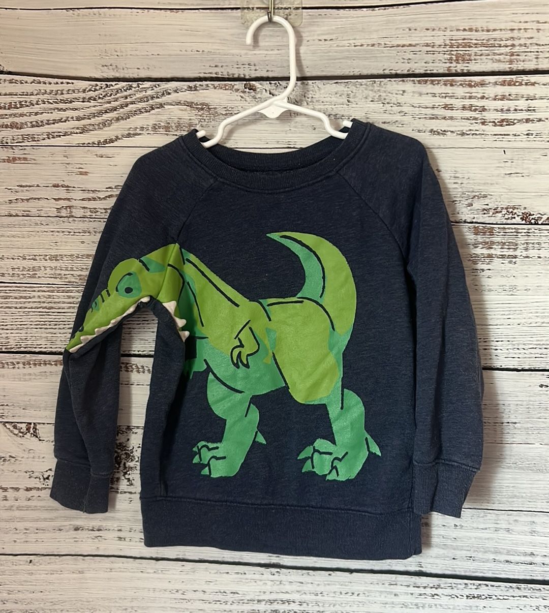 Blue dinosaur sweatshirt from old navy size 4t