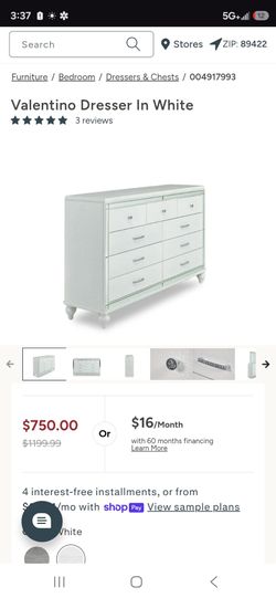 $500 Valentino Dresser
