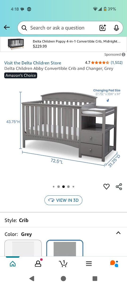 Convertible Crib 