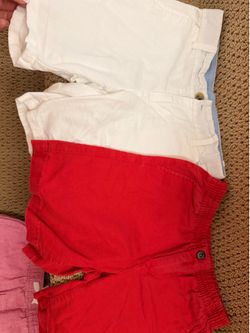 Linen Janie and Jack shorts 7yo, $5 each