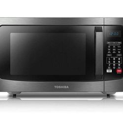 TOSHIBA 3-in-1 EC042A5C-BS Countertop Microwave Oven, Smart Sensor, Convection, Combi., 1.5 Cu. Ct. with 13.6 inch Removable Turntable for Family Size