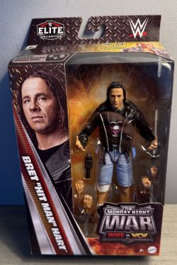 WWE Elite Bret Hit Man Hart Monday Night War Mattel Action Figure New Sealed