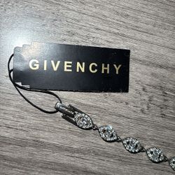 SILVER GOLD GIVENCHY DESIGNER DIAMOND BRACELET
