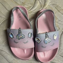 Girls Unicorn Sandals Size 11