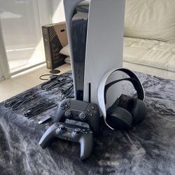 PS5 with Pulse 3D Wireless Headset and 2 Extra Controllers 