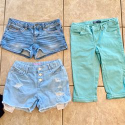 3 Girls Shorts Bundle size 12 years old