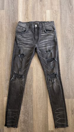 Amiri Men’s Black Skinny Distressed Jeans